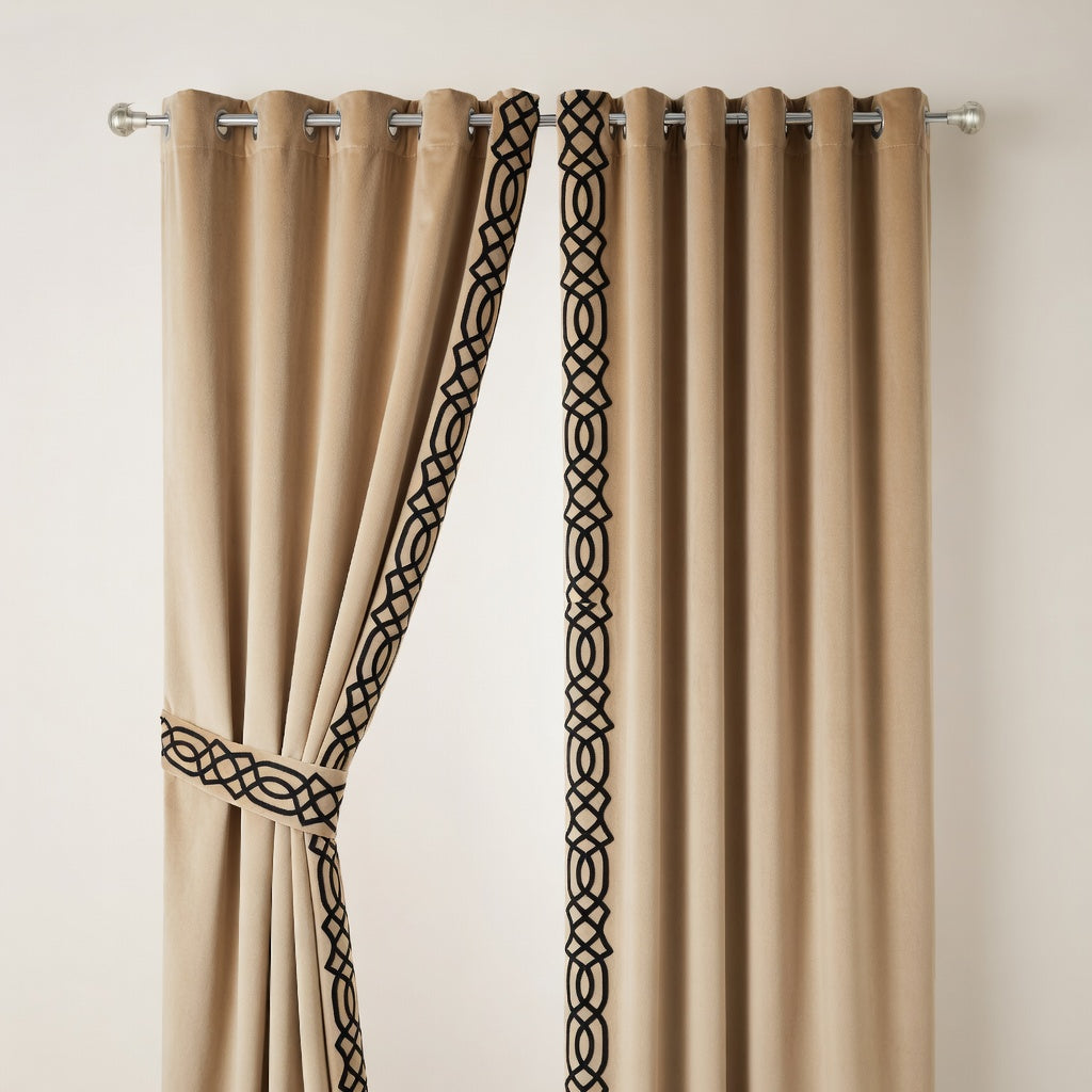 Laser Cut Velvet Curtains