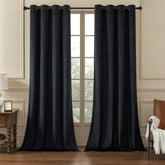 Black velvet curtains for bedroom and living room