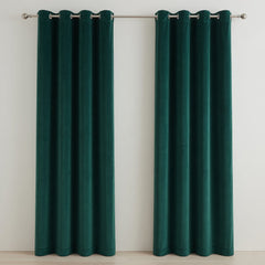 Plain Velvet Curtains – Black, Golden, Green & Pink Elegant Solid Color Collection