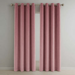 Plain Velvet Curtains – Black, Golden, Green & Pink Elegant Solid Color Collection