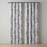 Grey Floral Curtains – Premium Velvet Printed Curtains | INTERIORFITS