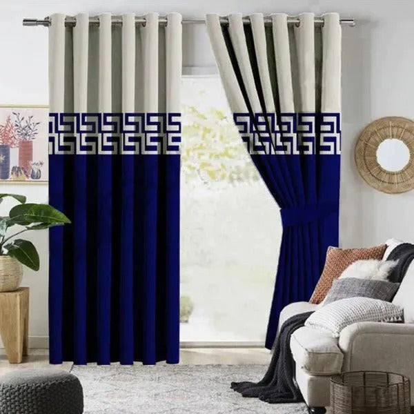 Dual Tone Velvet Curtains