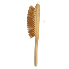 Bamboo Hair Wood Brush with Wooden Bristles – Anti-Static Scalp Massage Hair Brush for Hair Growth | INTERIORFITS