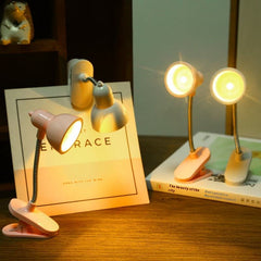 Flexible clip-on book light with bright LED