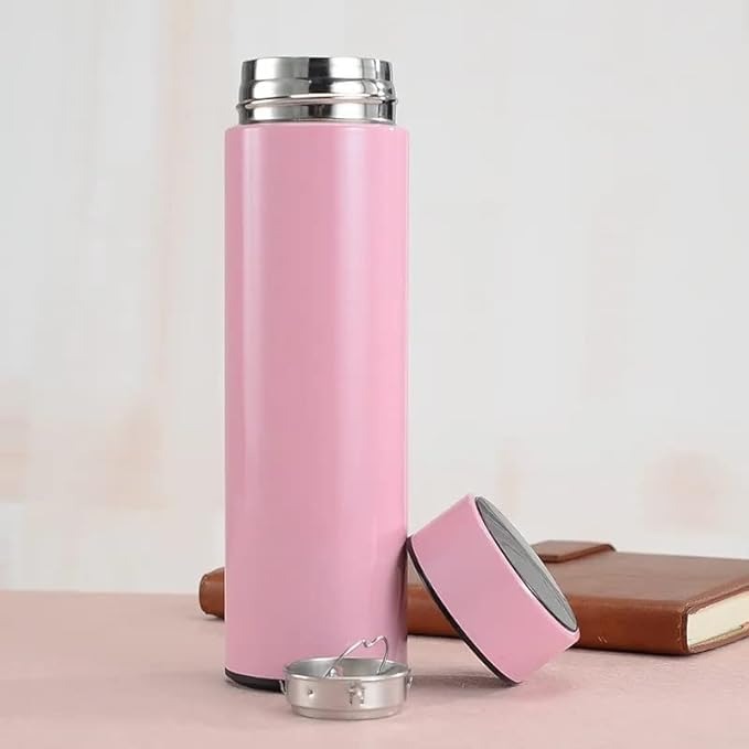 Smart LED Temperature Water Bottle 500ml – Stainless Steel Vacuum Insulated Thermos | Hot & Cold Digital Display Flask
