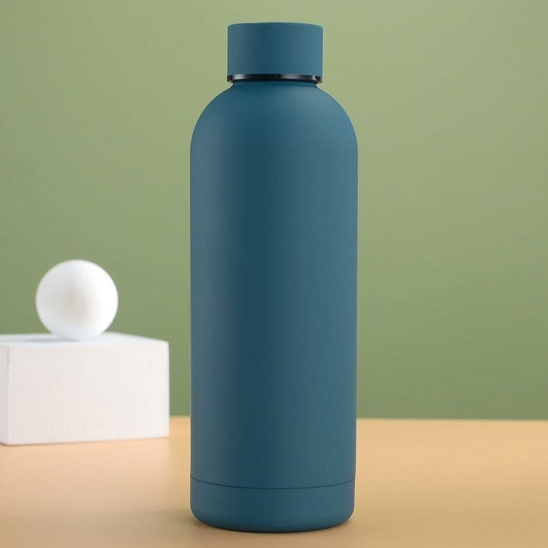 Stainless Steel Vacuum Insulated Water Bottle 500ml – BPA Free Double Wall Thermal Flask | Hot & Cold Bottle for Gym, Office & Travel