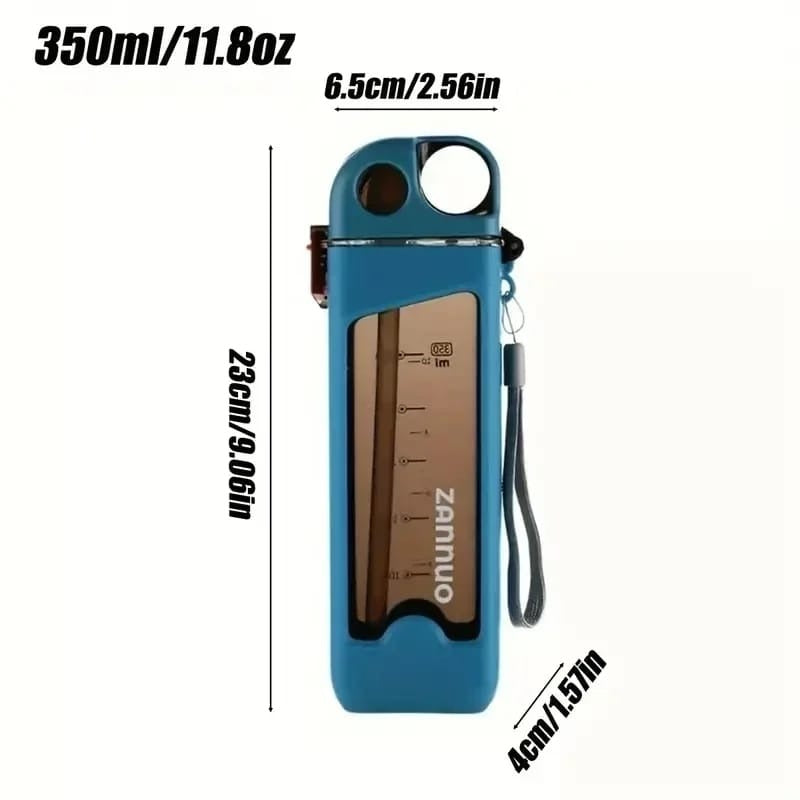 750ml Imported Water Bottle – Reusable Leakproof Bottle in Pink, Blue, Navy Blue & White | INTERIORFITS