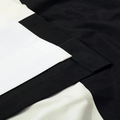 Black & White Horizontal Striped Curtains – Modern Velvet Curtains | INTERIORFITS