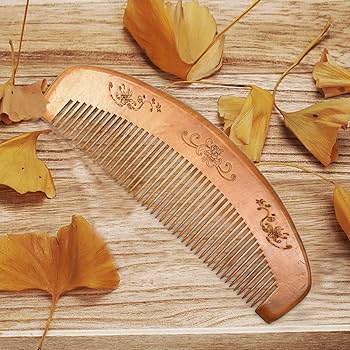 Natural wooden comb for smooth detangling