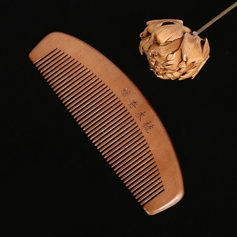 Anti static peach wood comb for hair care