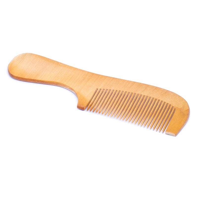 Wide tooth wooden comb for thick hair