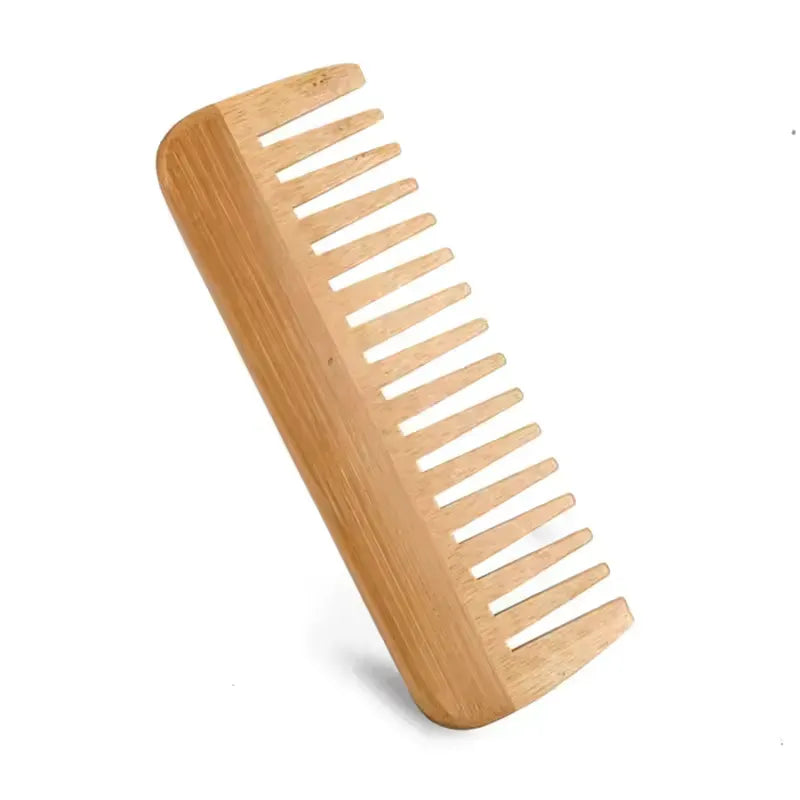 Wooden comb for wet hair and scalp massage