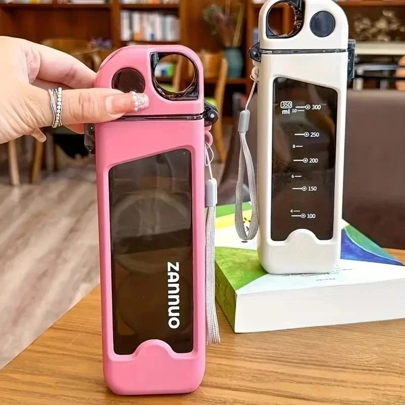 750ml Imported Water Bottle – Reusable Leakproof Bottle in Pink, Blue, Navy Blue & White | INTERIORFITS