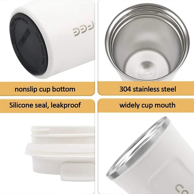 510ml Heat Preservation Coffee Mug – Insulated Stainless Steel Travel Mug with Lid | INTERIORFITS
