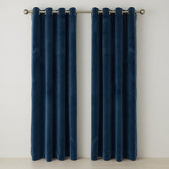 Plain Velvet Curtains – Maroon, Olive, Blue & Orange Elegant Solid Color Collection