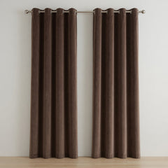 Plain Velvet Curtains – Beige, Purple, Yellow & Brown Elegant Collection