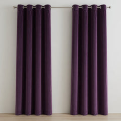 Plain Velvet Curtains – Beige, Purple, Yellow & Brown Elegant Collection