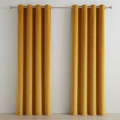 Plain Velvet Curtains – Beige, Purple, Yellow & Brown Elegant Collection