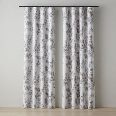 Grey Floral Curtains – Premium Velvet Printed Curtains | INTERIORFITS